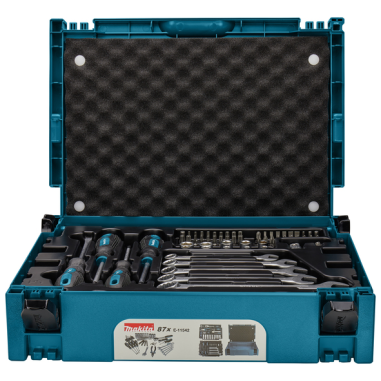 COFFRET MAKPAC OUTILLAGE A MAIN 87 PCS / E 11542 / 0088381583466 - D'ORIGINE MAKITA