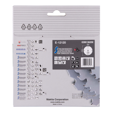 LAME CARBURE EFFICUT 136x20x25T - E 12120 - 0088381585484 - D'ORIGINE MAKITA