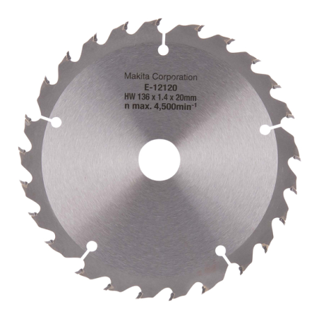 LAME CARBURE EFFICUT 136x20x25T - E 12120 - 0088381585484 - D'ORIGINE MAKITA