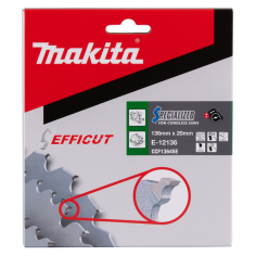 LAME CARBURE EFFICUT 136x20x45T - E 12136 - 0088381585491 - D'ORIGINE MAKITA 2
