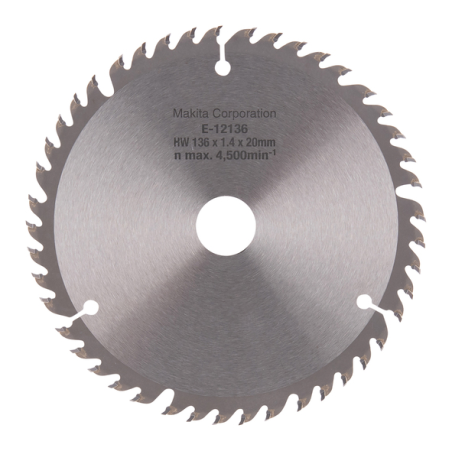 LAME CARBURE EFFICUT 136x20x45T - E 12136 - 0088381585491 - D'ORIGINE MAKITA