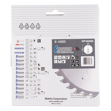 LAME CIRC EFFICUT BOIS COMPOSITE 165x20MM 40D - E 12223 - 0088381584760 - D'ORIGINE MAKITA