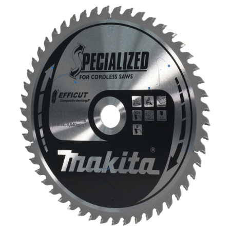 LAME CIRC EFFICUT BOIS COMPOSITE 190x20MM 50D - E 12251 - 0088381584784 - D'ORIGINE MAKITA