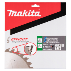 LAME CIRC EFFICUT BOIS COMPOSITE 260x30MM 75D - E 12273 - 0088381572040 - D'ORIGINE MAKITA 2