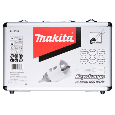 COFFRET SCIES CLOCHES EZYCHANGE BI METAL (6 DIAM) / E 12326 / 0088381585682 - D'ORIGINE MAKITA COFFRET SCIES CLOCHES EZYCHANGE BI METAL (6 DIAM) / E 12326 / 0088381585682 - D'ORIGINE MAKITA