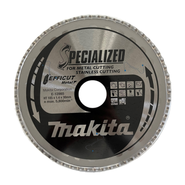 LAME CARBURE METAL EFFICUT 185X30MM 60D - E 12865 - 0088381589901 - D'ORIGINE MAKITA