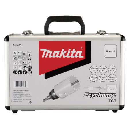 COFFRET SCIES CLOCHES EZYCHANGE TCT 8PCS / E 14261 / 0088381593632 - D'ORIGINE MAKITA COFFRET SCIES CLOCHES EZYCHANGE TCT 8PCS / E 14261 / 0088381593632 - D'ORIGINE MAKITA