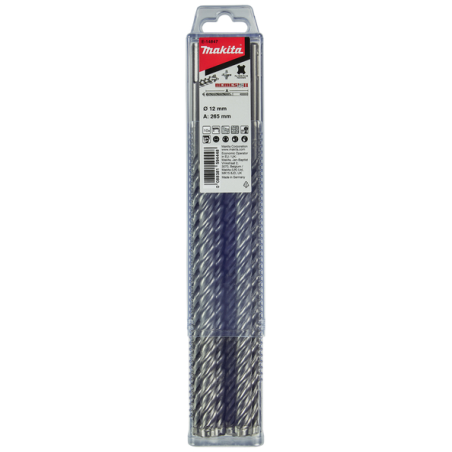 LOT DE 10 FORETS SDS PLUS NEMESIS2 12X265MM - E 14847 - 0088381594448 - D'ORIGINE MAKITA