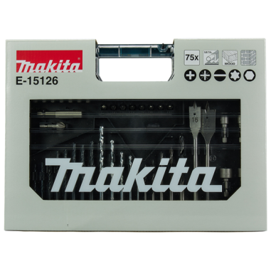 COFFRET 75 ACCESSOIRES / E 15126 / 0088381597289 - D'ORIGINE MAKITA COFFRET 75 ACCESSOIRES / E 15126 / 0088381597289 - D'ORIGINE MAKITA