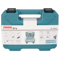 COFFRET OUTILLAGE A MAIN 91 PCS / E 15752 / 0088381786508 - D'ORIGINE MAKITA 2