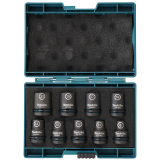 COFFRET 9 DOUILLES 1/2'' / E 16570 / 0088381791229 - D'ORIGINE MAKITA