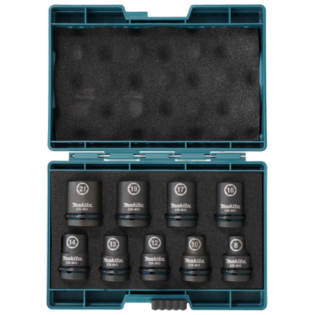 COFFRET 9 DOUILLES 1/2'' / E 16570 / 0088381791229 - D'ORIGINE MAKITA COFFRET 9 DOUILLES 1/2'' / E 16570 / 0088381791229 - D'ORIGINE MAKITA