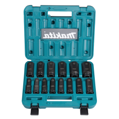 COFFRET 14 DOUILLES 1/2'' / E 16586 / 0088381791236 - D'ORIGINE MAKITA