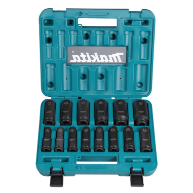 COFFRET 14 DOUILLES 1/2'' / E 16586 / 0088381791236 - D'ORIGINE MAKITA
