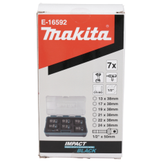 COFFRET 7 DOUILLES 1/2'' / E 16592 / 0088381791243 - D'ORIGINE MAKITA 2