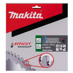 LAME CARBURE ALU EFFICUT 216X30MM 63D - E 16916 - 0088381791854 - D'ORIGINE MAKITA 2