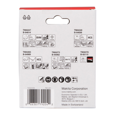 KIT RENOVATION STARLOCK 5PCS - E 16994 - 0088381792042 - D'ORIGINE MAKITA