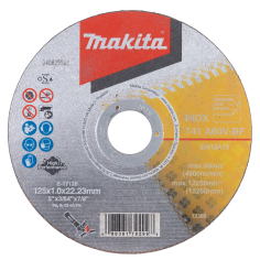 DISQUE A TRONCONNER METAL ET INOX A60U 125x1MM / E 17120 / 0088381792998 - D'ORIGINE MAKITA