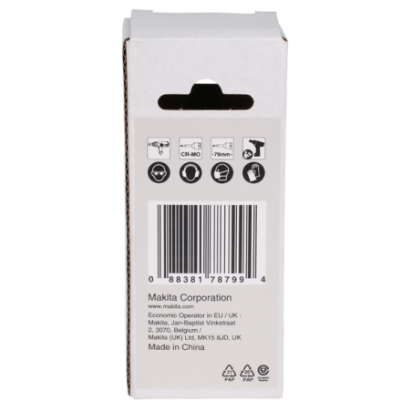 DOUILLE TOURNEVIS IMPACT BLACK 1-2 T45 - E 19825 - 0088381787994 - D'ORIGINE MAKITA