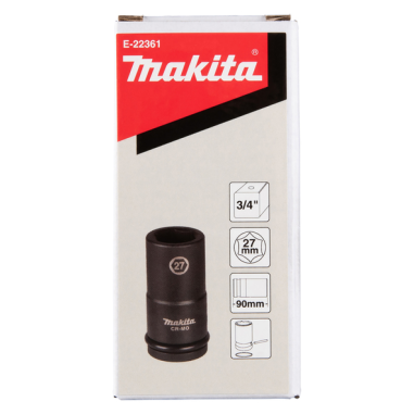 DOUILLE LONGUE 3-4" 27x90MM - E 22361 - 0088381717977 - D'ORIGINE MAKITA