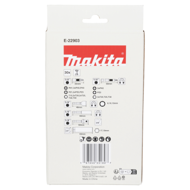 COFFRET CLEAR CASE IMPACT BLACK 30 PCS / E 22903 / 0197050351807 - D'ORIGINE MAKITA COFFRET CLEAR CASE IMPACT BLACK 30 PCS / E 22903 / 0197050351807 - D'ORIGINE MAKITA