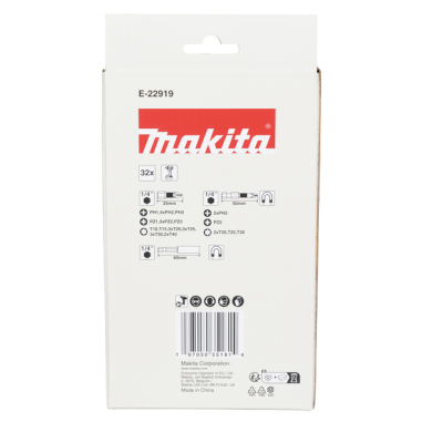 COFFRET CLEAR CASE IMPACT BLACK 32 PCS / E 22919 / 0197050351814 - D'ORIGINE MAKITA COFFRET CLEAR CASE IMPACT BLACK 32 PCS / E 22919 / 0197050351814 - D'ORIGINE MAKITA