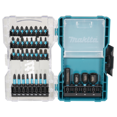 COFFRET CLEAR CASE IMPACT BLACK 36 PCS / E 22925 / 0197050351821 - D'ORIGINE MAKITA COFFRET CLEAR CASE IMPACT BLACK 36 PCS / E 22925 / 0197050351821 - D'ORIGINE MAKITA