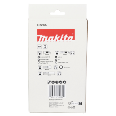 COFFRET CLEAR CASE IMPACT BLACK 36 PCS / E 22925 / 0197050351821 - D'ORIGINE MAKITA COFFRET CLEAR CASE IMPACT BLACK 36 PCS / E 22925 / 0197050351821 - D'ORIGINE MAKITA
