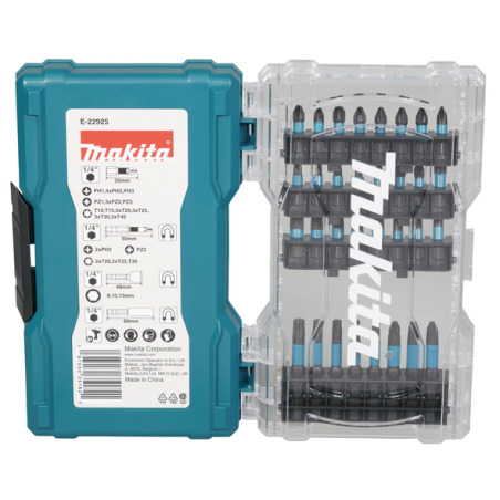 COFFRET CLEAR CASE IMPACT BLACK 36 PCS / E 22925 / 0197050351821 - D'ORIGINE MAKITA COFFRET CLEAR CASE IMPACT BLACK 36 PCS / E 22925 / 0197050351821 - D'ORIGINE MAKITA