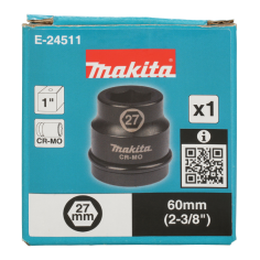 DOUILLE 1" 27 X 60 MM / E 24511 / 0197050356697 - D'ORIGINE MAKITA 2