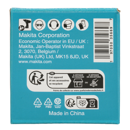 DOUILLE 1" 27 X 60 MM / E 24511 / 0197050356697 - D'ORIGINE MAKITA