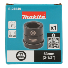 DOUILLE 1" 33 X 63 MM / E 24549 / 0197050356727 - D'ORIGINE MAKITA 2