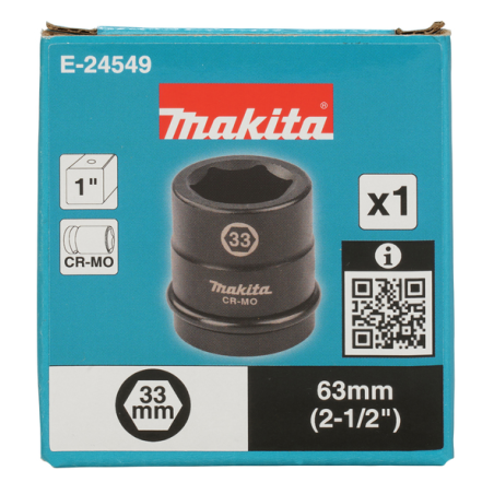 DOUILLE 1" 33 X 63 MM / E 24549 / 0197050356727 - D'ORIGINE MAKITA