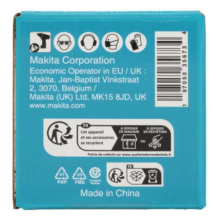 DOUILLE 1" 34 X 63 MM / E 24555 / 0197050356734 - D'ORIGINE MAKITA