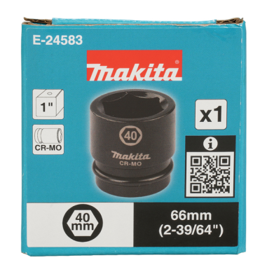 DOUILLE 1" 40 X 66 MM / E 24583 / 0197050356765 - D'ORIGINE MAKITA