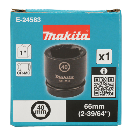 DOUILLE 1" 40 X 66 MM / E 24583 / 0197050356765 - D'ORIGINE MAKITA