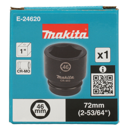 DOUILLE 1" 46 X 72 MM / E 24620 / 0197050356802 - D'ORIGINE MAKITA