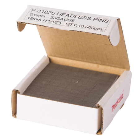 CLOUS FINETTES 23GA 18MM (10000 PCS) / F 31825 / 0088381292382 - D'ORIGINE MAKITA