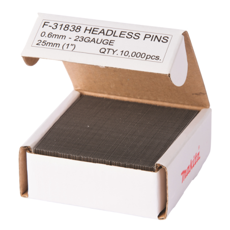 CLOUS FINETTES 23GA 25MM (10000 PCS) / F 31838 / 0088381292399 - D'ORIGINE MAKITA