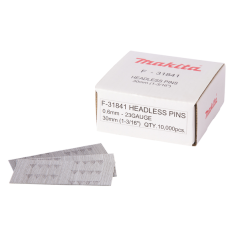 CLOUS FINETTES 23GA 30MM (10000 PCS) / F 31841 / 0088381292405 - D'ORIGINE MAKITA