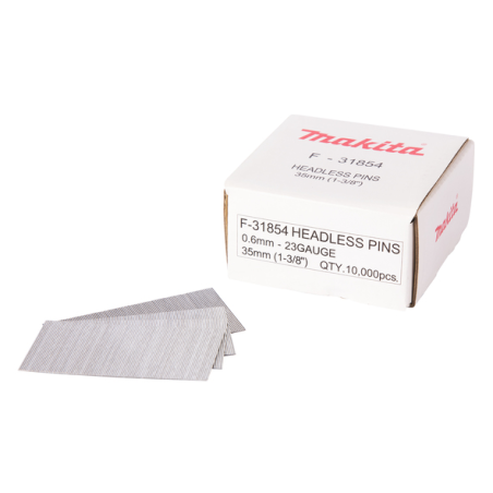 CLOUS FINETTES 23GA 35MM (10000 PCS) / F 31854 / 0088381292412 - D'ORIGINE MAKITA