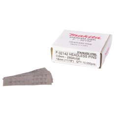 CLOUS FINETTES GALVA 23GA 18MM (10000 PCS) / F 32142 / 0088381292702 - D'ORIGINE MAKITA