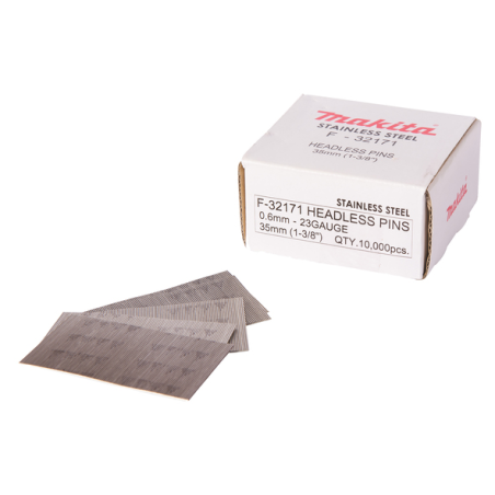 CLOUS FINETTES GALVA 23GA 35MM (10000 PCS) / F 32171 / 0088381292733 - D'ORIGINE MAKITA