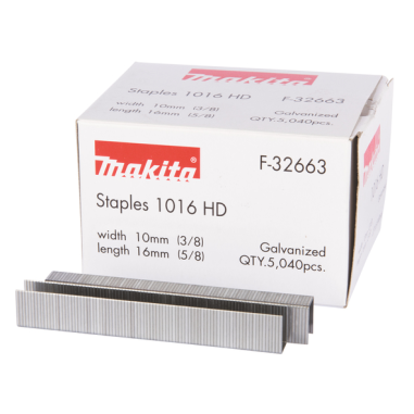 AGRAFES 16X10,6MM TIGE 0,5X1,25MM (5040 PCS) / F 32663 / 0088381293228 - D'ORIGINE MAKITA