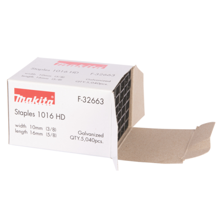 AGRAFES 16X10,6MM TIGE 0,5X1,25MM (5040 PCS) / F 32663 / 0088381293228 - D'ORIGINE MAKITA