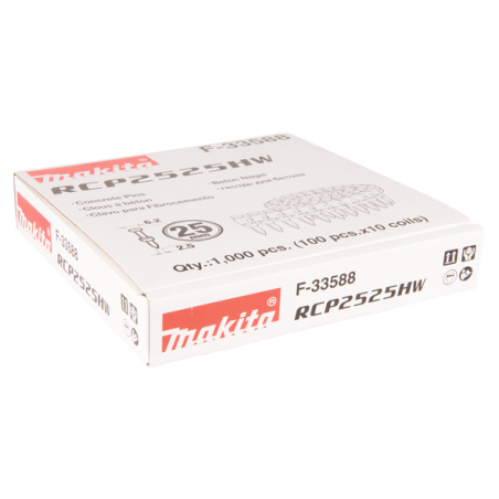 POINTE25mm(1000p)BETON AN250HC - F 33588 - 0088381294140 - D'ORIGINE MAKITA