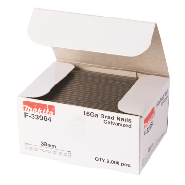 CLOU 38mm(2000)16GA GALVA GF600 / F 33964 / 0088381294522 - D'ORIGINE MAKITA CLOU 38mm(2000)16GA GALVA GF600 / F 33964 / 0088381294522 - D'ORIGINE MAKITA