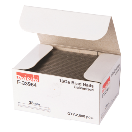 CLOU 38mm(2000)16GA GALVA GF600 / F 33964 / 0088381294522 - D'ORIGINE MAKITA CLOU 38mm(2000)16GA GALVA GF600 / F 33964 / 0088381294522 - D'ORIGINE MAKITA