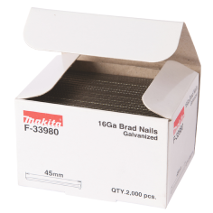 CLOUS BRADS 16GA 45MM (2000 PCS) / F 33980 / 0088381294546 - D'ORIGINE MAKITA 2