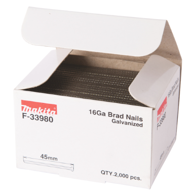 CLOUS BRADS 16GA 45MM (2000 PCS) / F 33980 / 0088381294546 - D'ORIGINE MAKITA